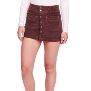 FP WE THE FREE Joanie Corduroy Mini Skirt, size 28